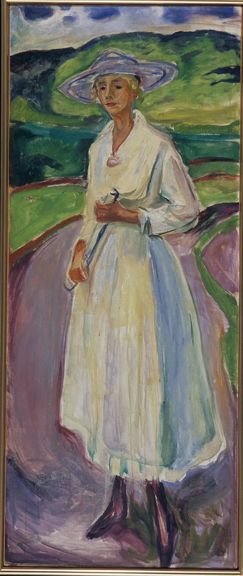 Mulher com vestido branco - Edvard Munch