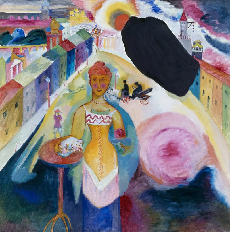 Mulher em Moscovo - Vassily Kandinsky