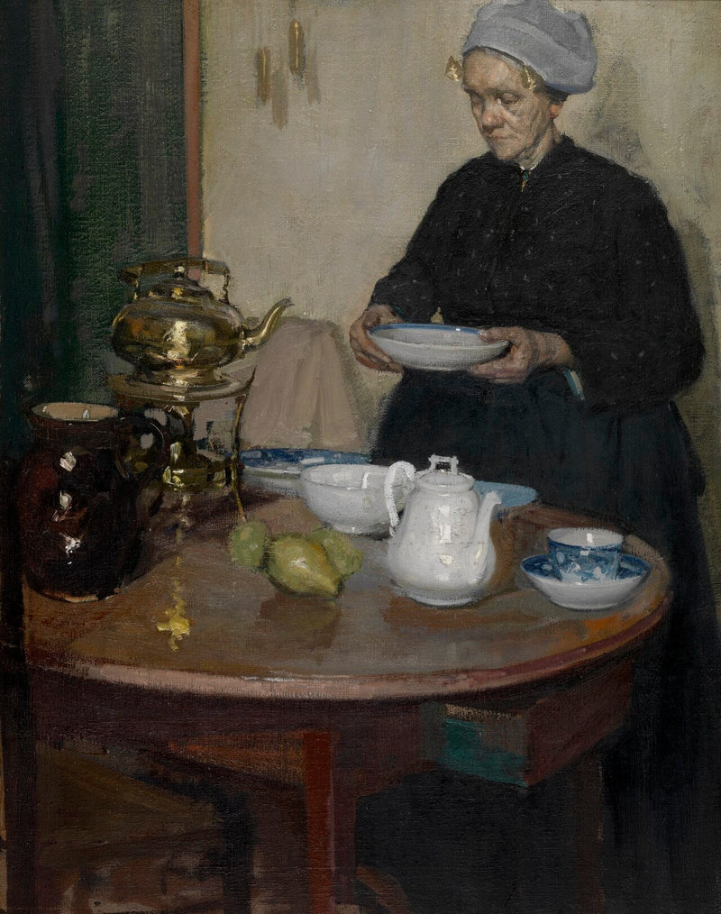 Mulher à mesa - Richard Edward Miller