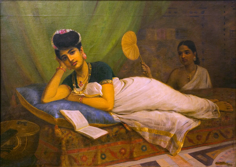 Mulher deitada - Ravi Varmâ