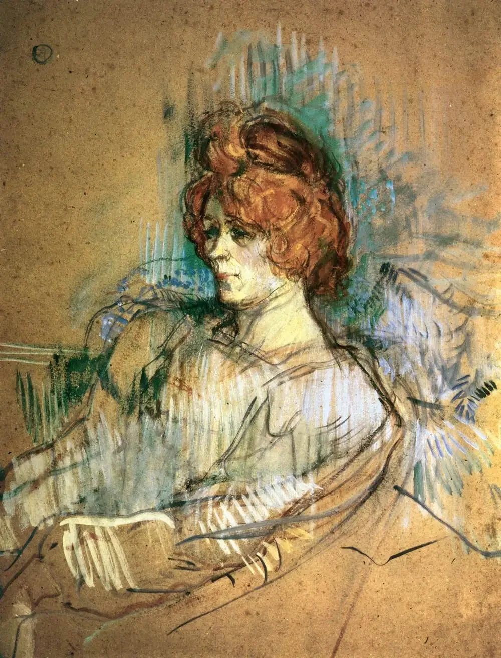 Femme assise - Henri de Toulouse-Lautrec image 1 reproduction de peinture à l’huile