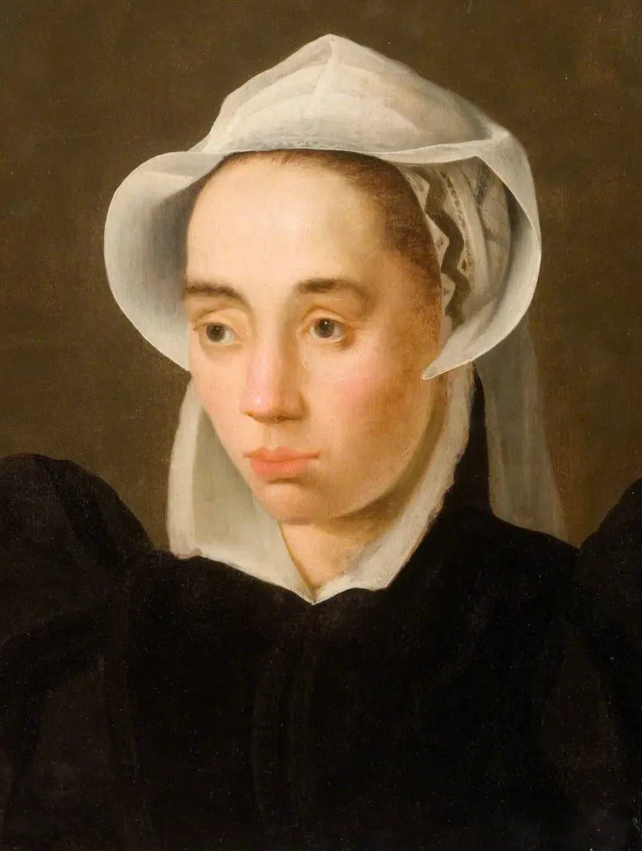 Mulher com touca branca - Frans Pourbus, o Jovem