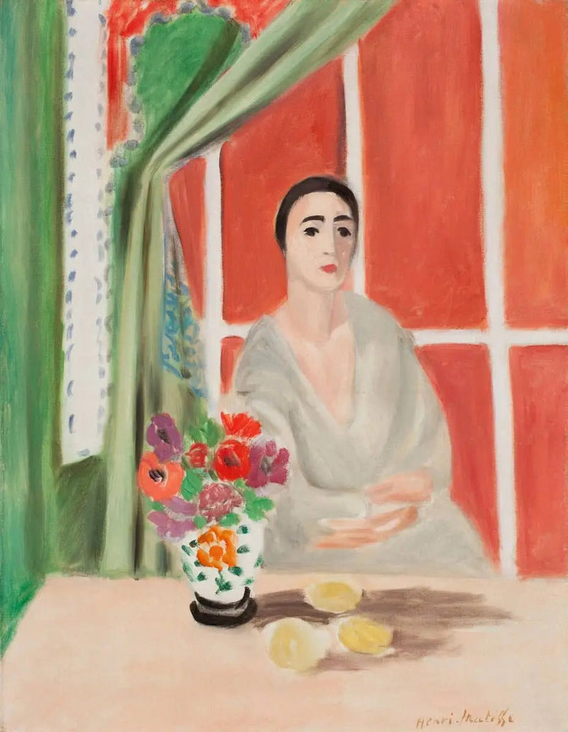 Mulher com buquê - Henri Matisse