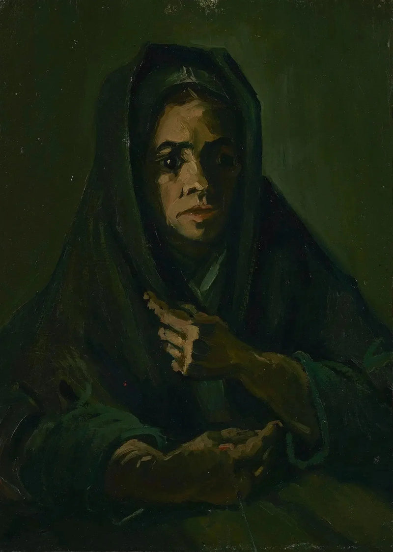 Mulher com xale de luto - Vincent van Gogh