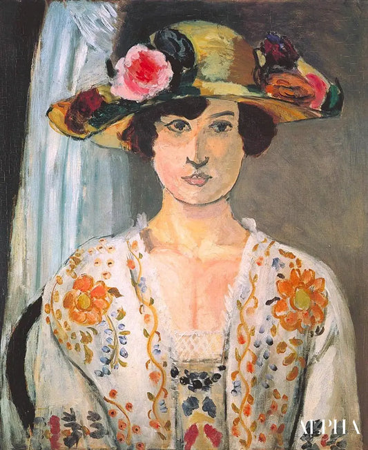 Femme au chapeau fleuri - Matisse - Reproductions de tableaux et peintures haut de gamme