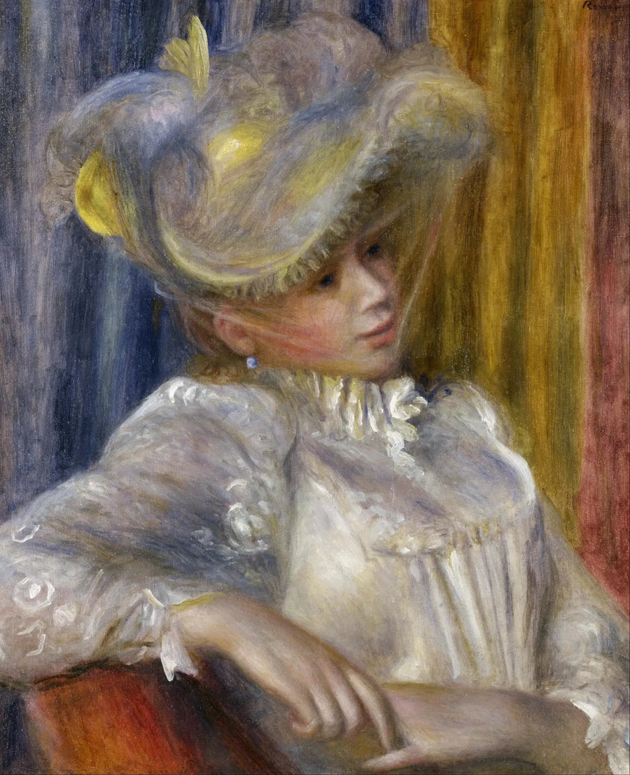 Mulher com chapéu - Pierre-Auguste Renoir