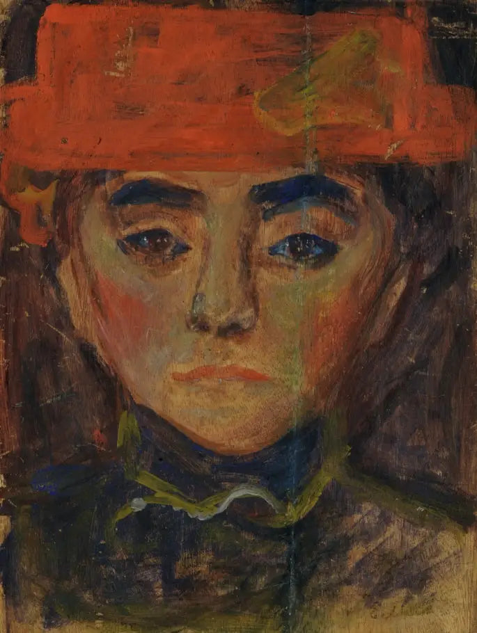 Mulher com chapéu vermelho - Edvard Munch