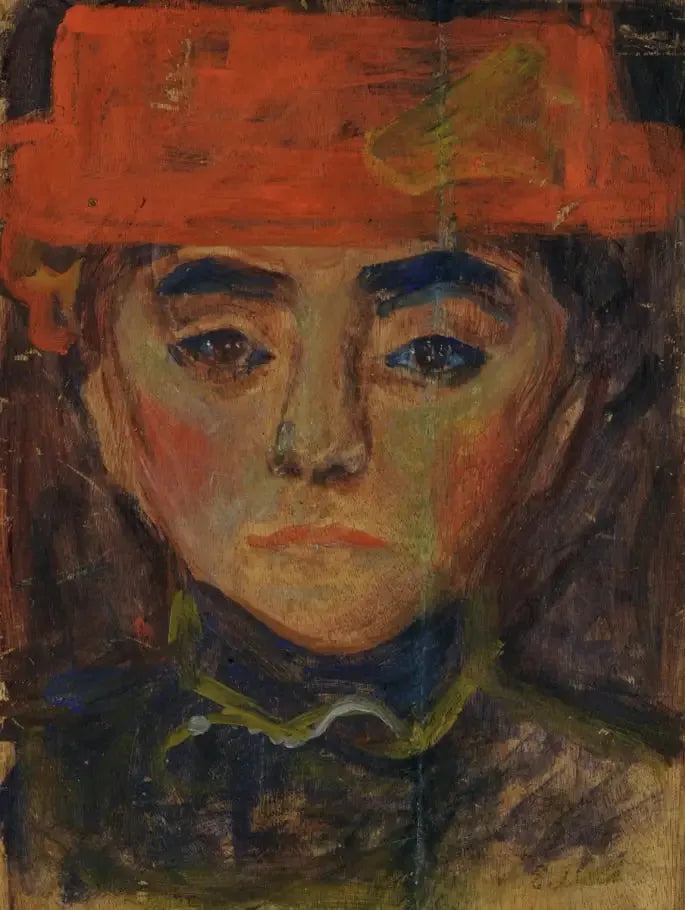 Mulher com chapéu vermelho - Edvard Munch