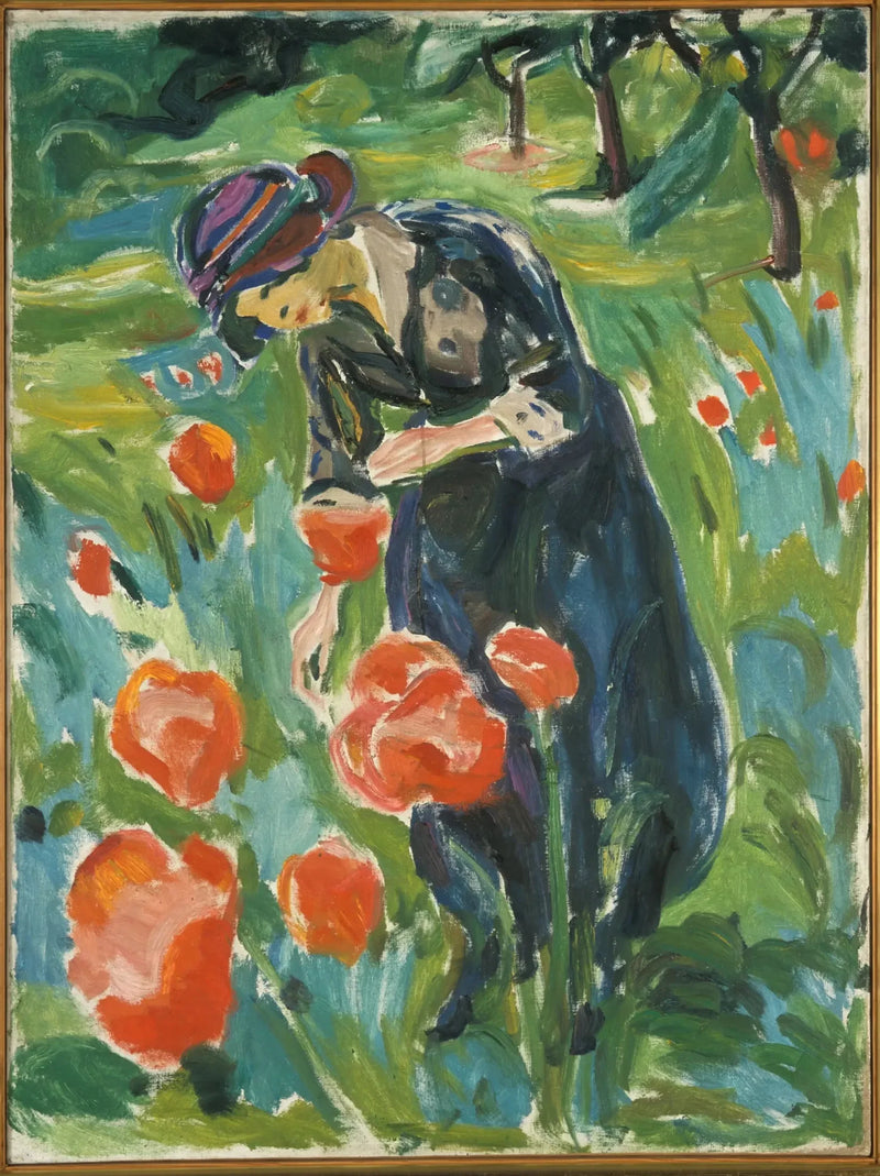 Mulher com papoula - Edvard Munch