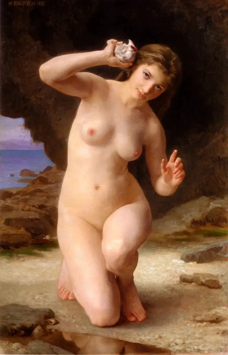 Mulher com Concha - Bouguereau