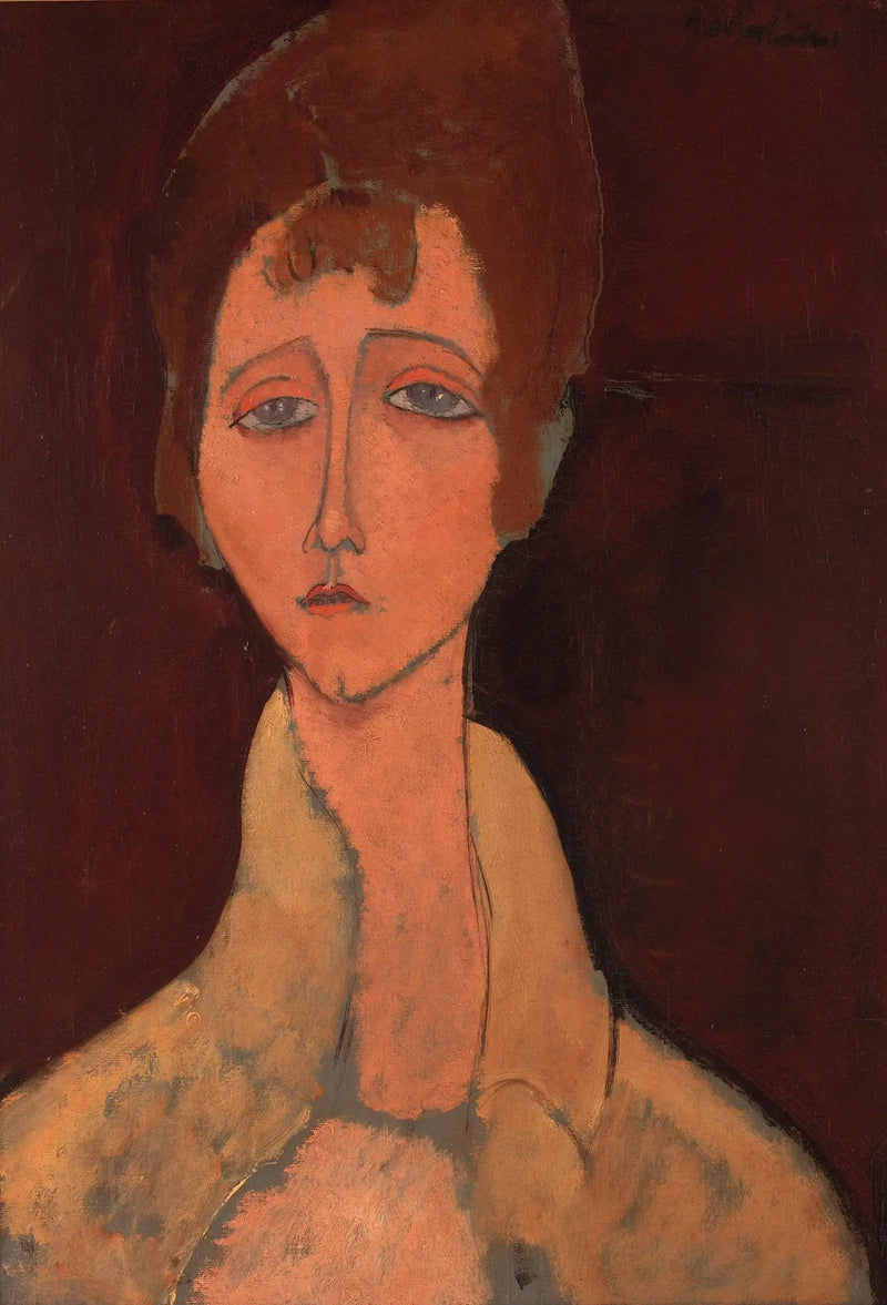 Mulher com corpete branco - Amedeo Modigliani