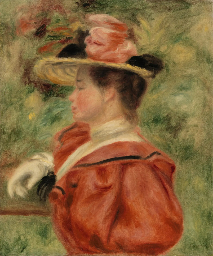 Mulher com luva - Pierre-Auguste Renoir