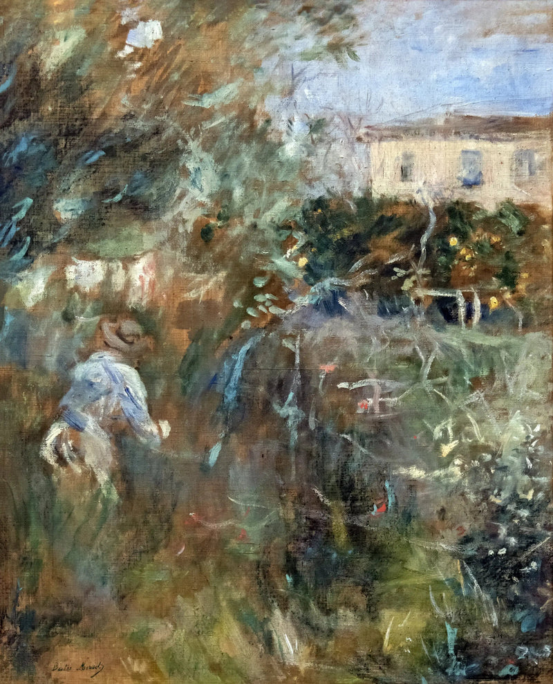 Mulher no jardim (villa Arnulphi em Nice) - Berthe Morisot