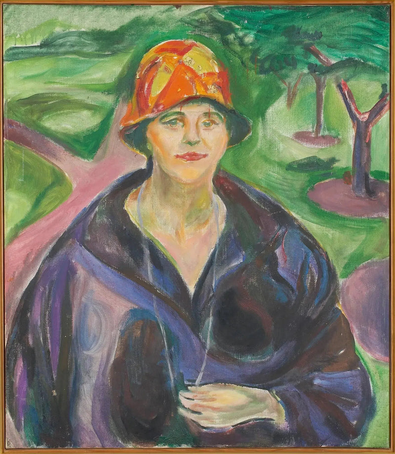 Mulher com casaco azul - Edvard Munch