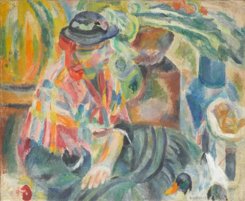 Mulher no mercado (Portugal) - Robert Delaunay