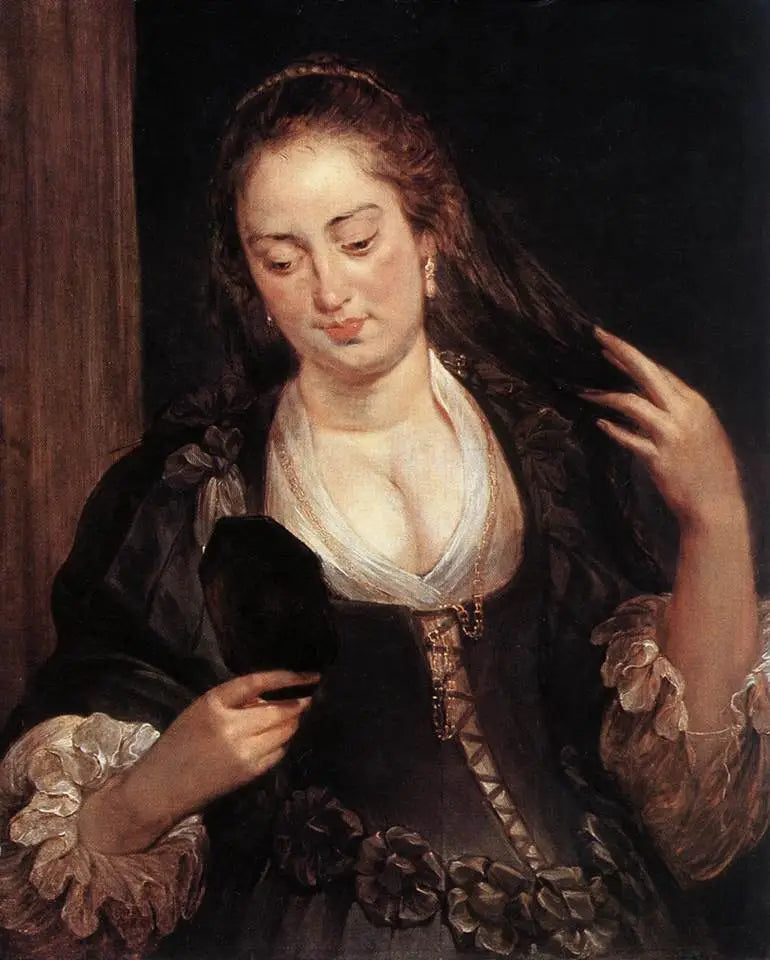 Mulher ao espelho - Peter Paul Rubens