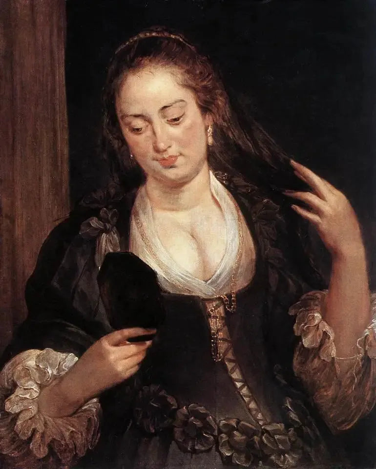 Mulher ao espelho - Peter Paul Rubens