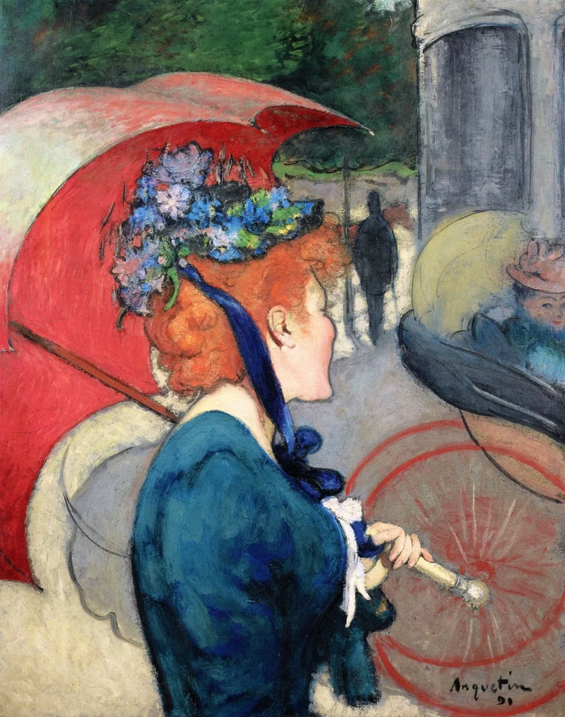 Mulher com guarda-chuva - Louis Anquetin