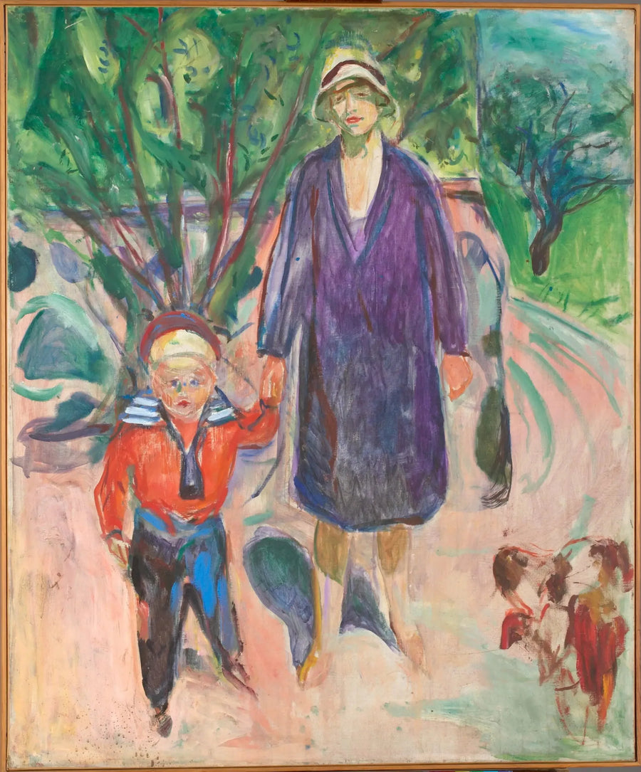 Mulher com o menino - Edvard Munch