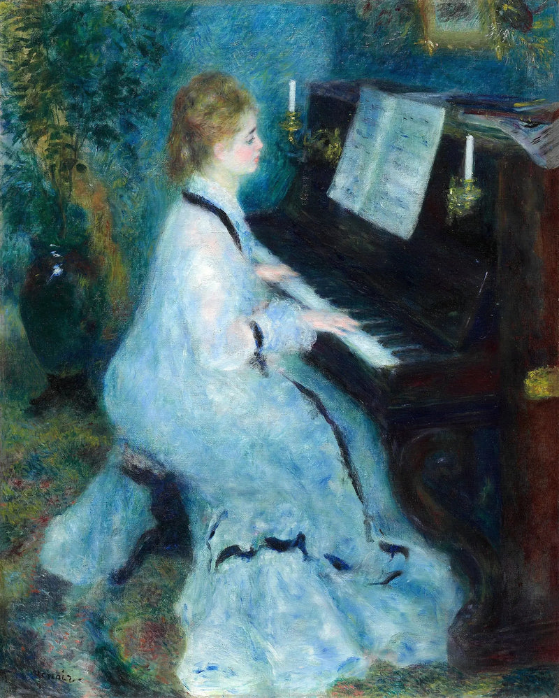 Mulher ao piano - Pierre-Auguste Renoir