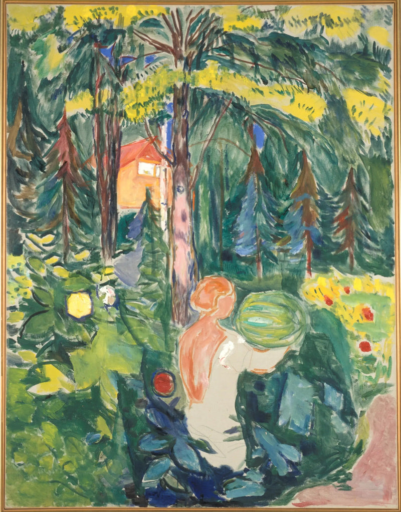 Mulher com abóbora - Edvard Munch