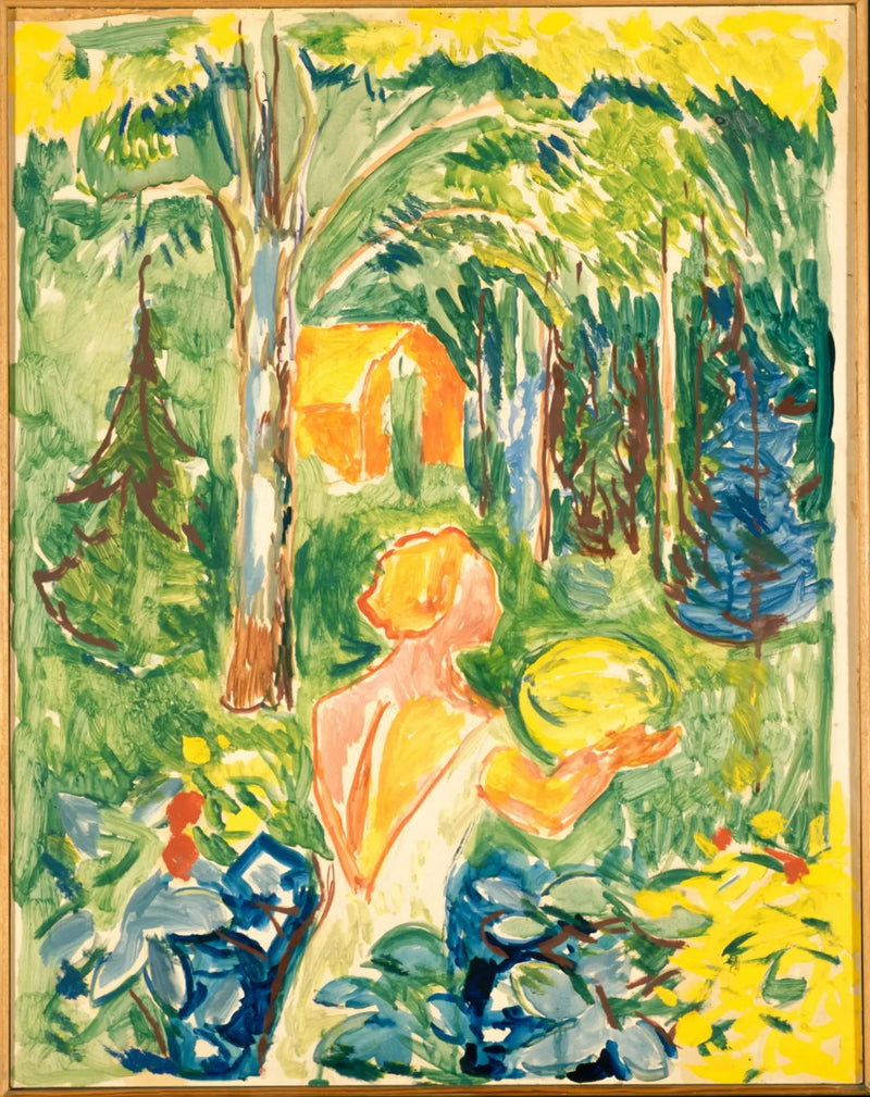 Mulher com abóbora - Edvard Munch