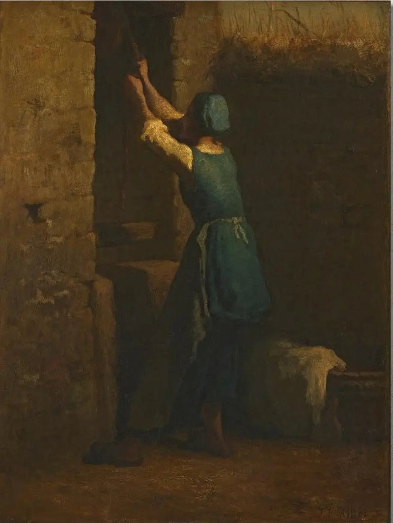 Mulher no poço - Jean-François Millet