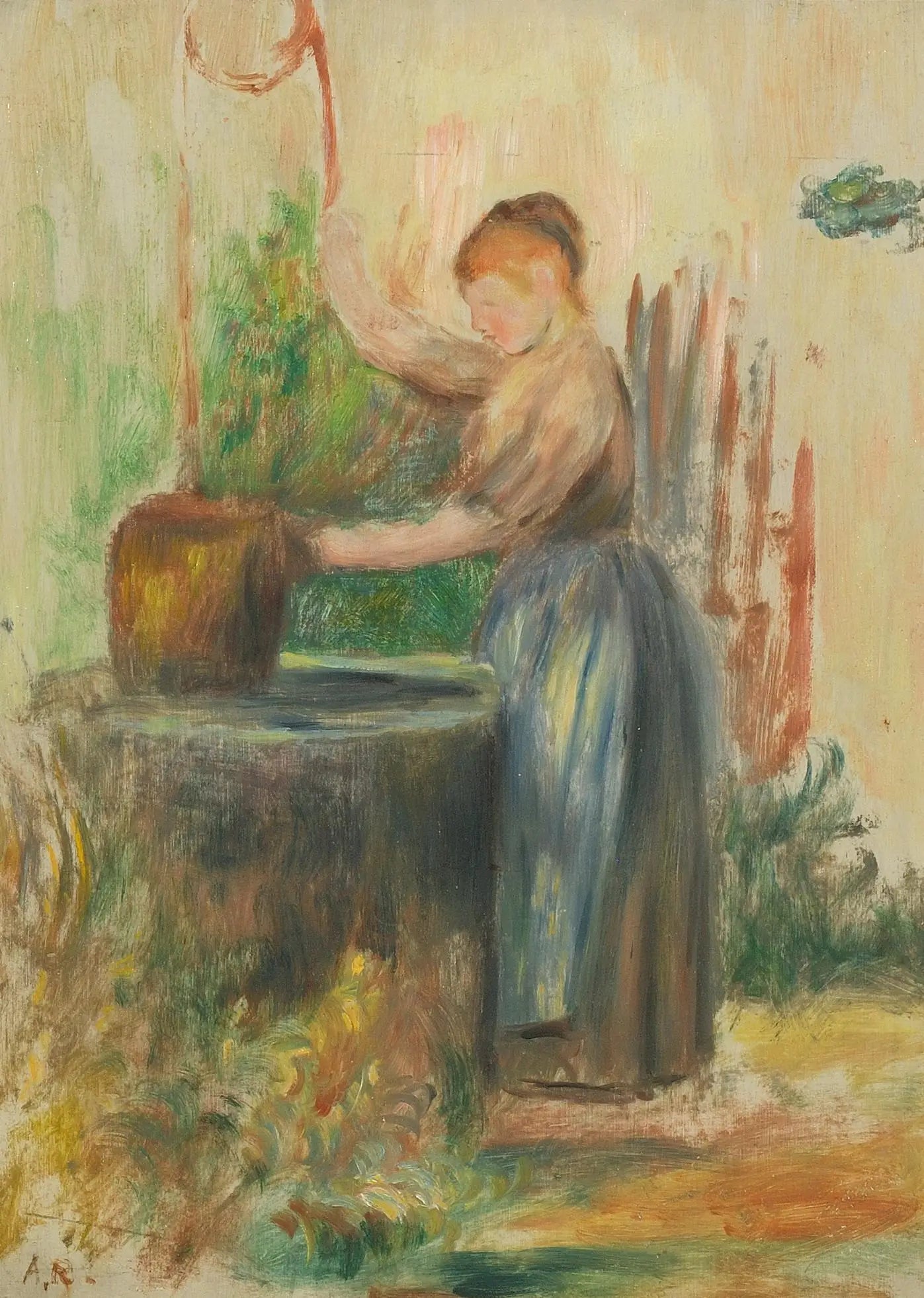 Femme au puits - Pierre-Auguste Renoir image 1 reproduction artisanale de tableau