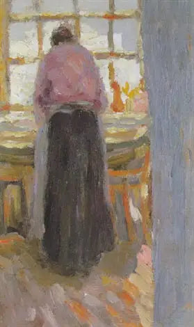 Mulher passando roupa - Kazimir Malevich
