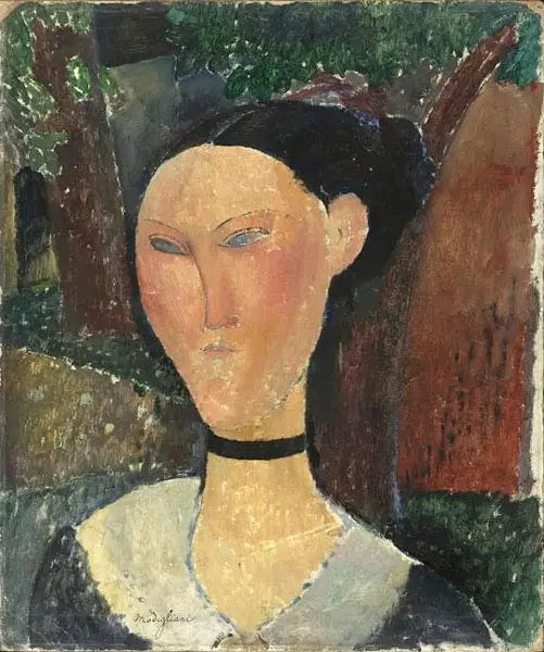 Mulher com fita de veludo - Amedeo Modigliani