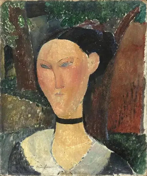 Mulher com fita de veludo - Amedeo Modigliani