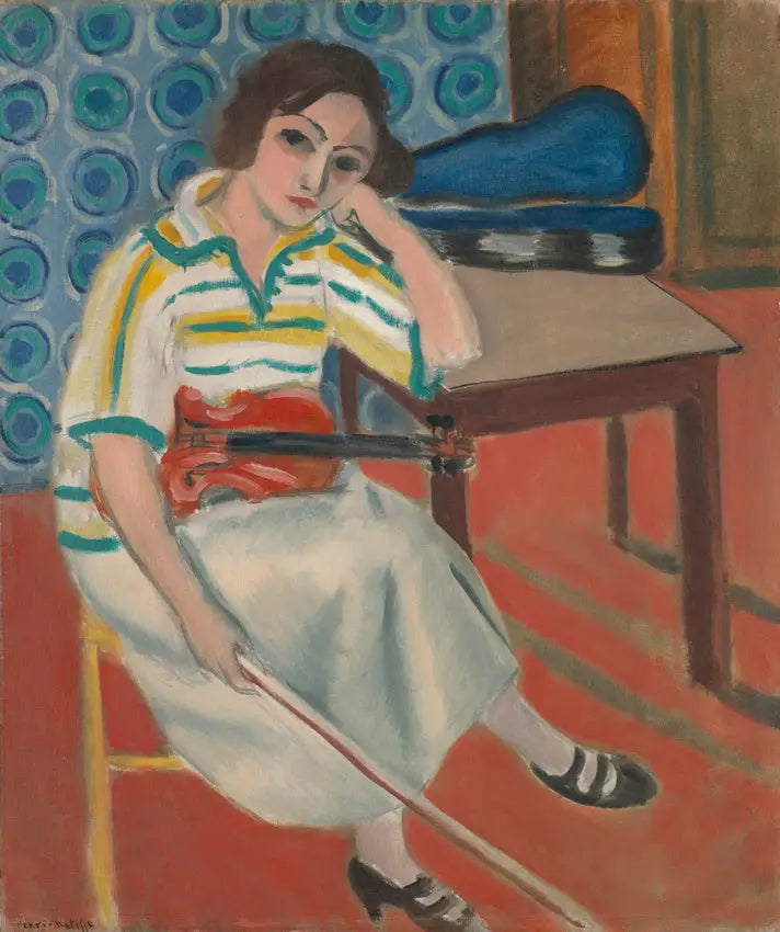 Mulher com violino - Henri Matisse