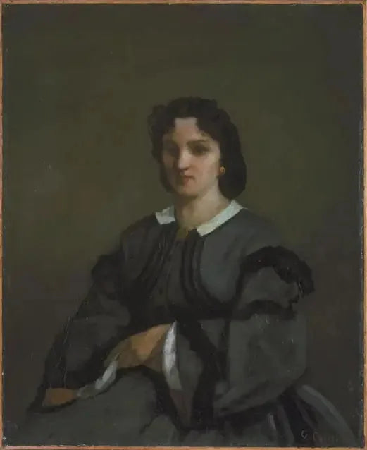 Mulher com luvas - Gustave Courbet