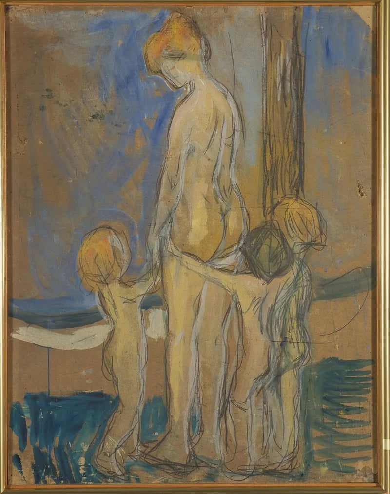 Mulher com crianças - Edvard Munch