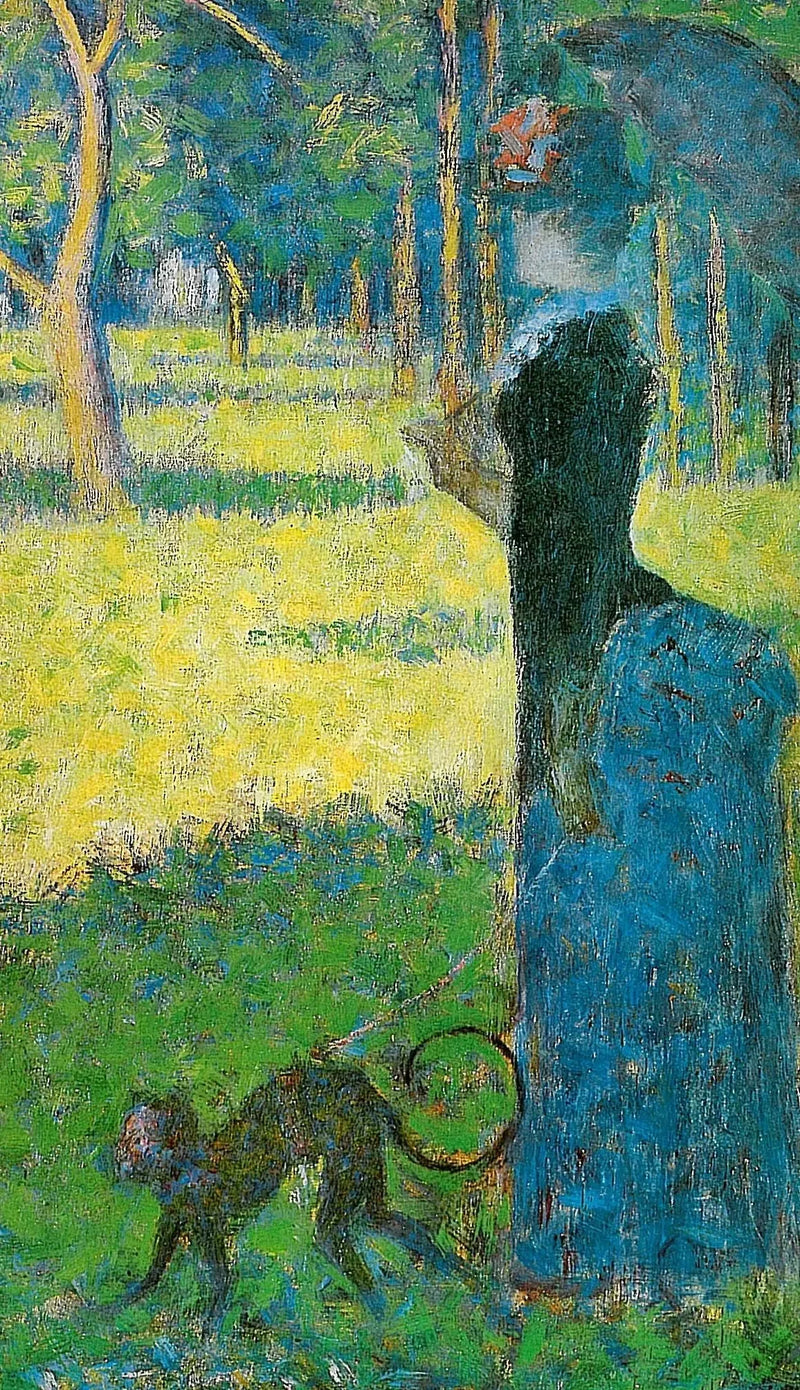 Mulher com um macaco - Georges Seurat