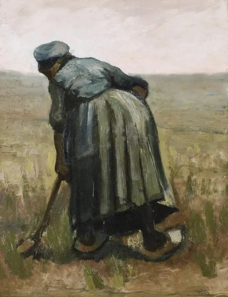 Mulher com uma pá, vista de costas - Vincent van Gogh