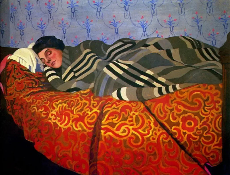 Mulher deitada dormindo - Félix Vallotton