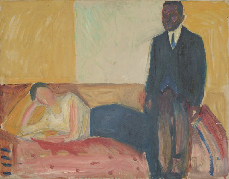 Mulher deitada e Africana em pé - Edvard Munch