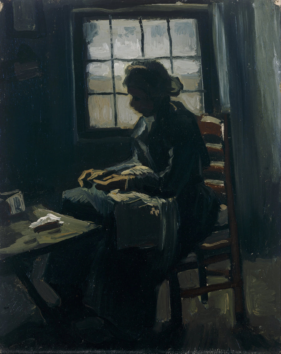 Mulher costurando - Vincent van Gogh