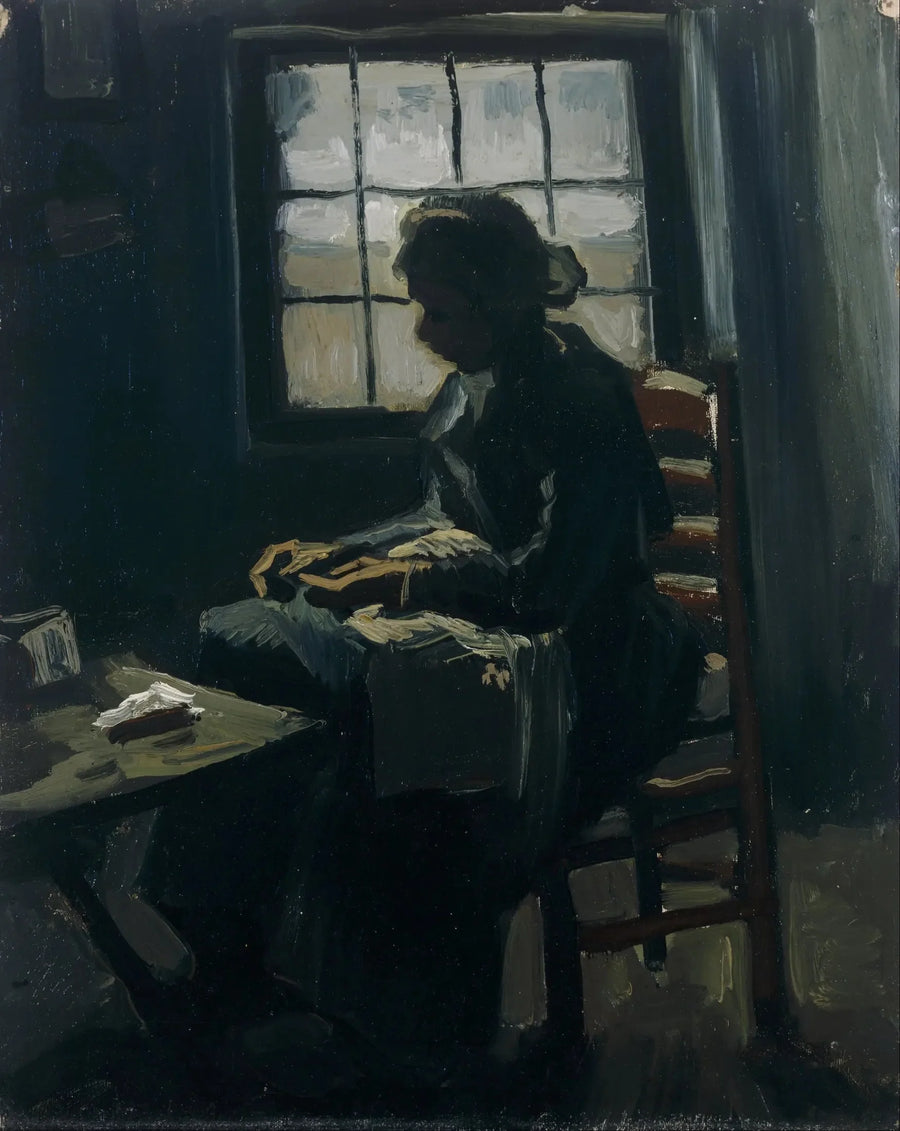 Mulher costurando - Vincent van Gogh