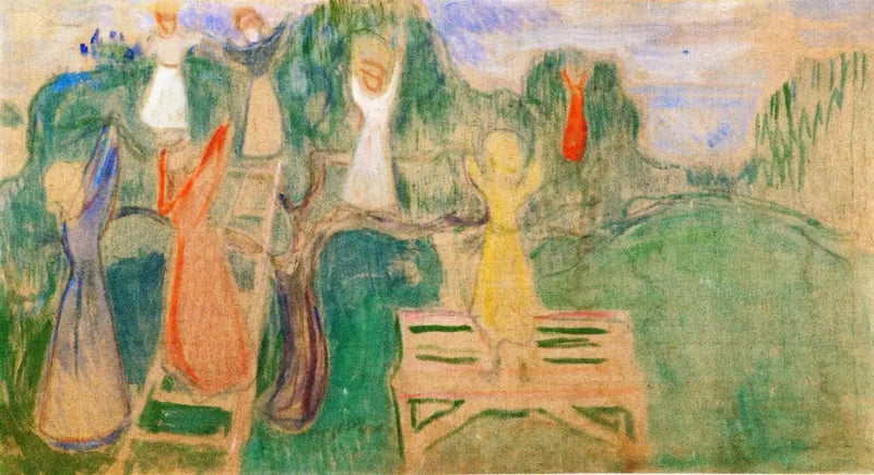 Mulher colhendo frutas - Edvard Munch