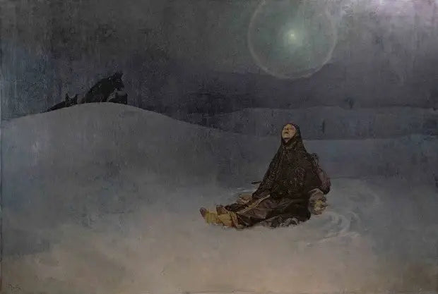 Mulher no deserto - Alphonse Mucha