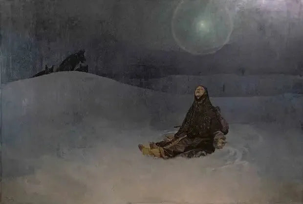 Mulher no deserto - Alphonse Mucha