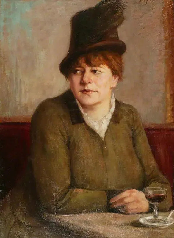 Mulher em um café - Edgar Degas