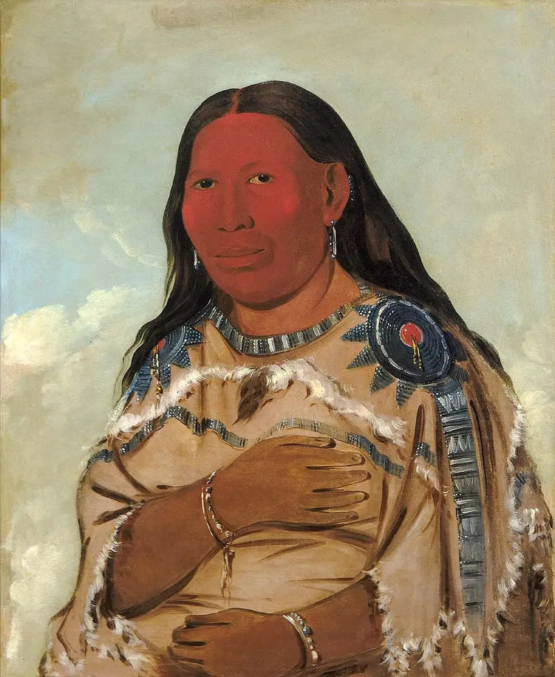 Mulher de dois corvos - George Catlin
