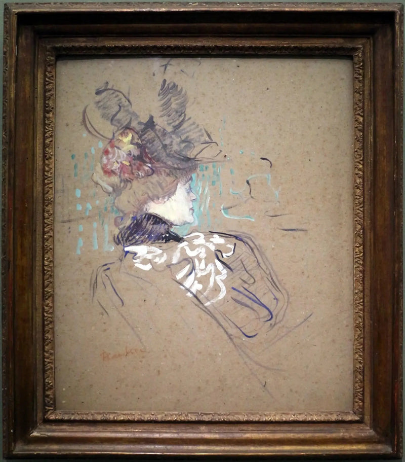 Mulher de perfil - Henri de Toulouse-Lautrec