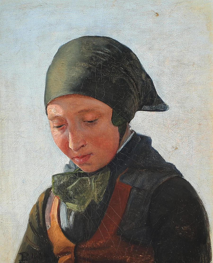 mulher de Refsnæs. - Carl Heinrich Bloch