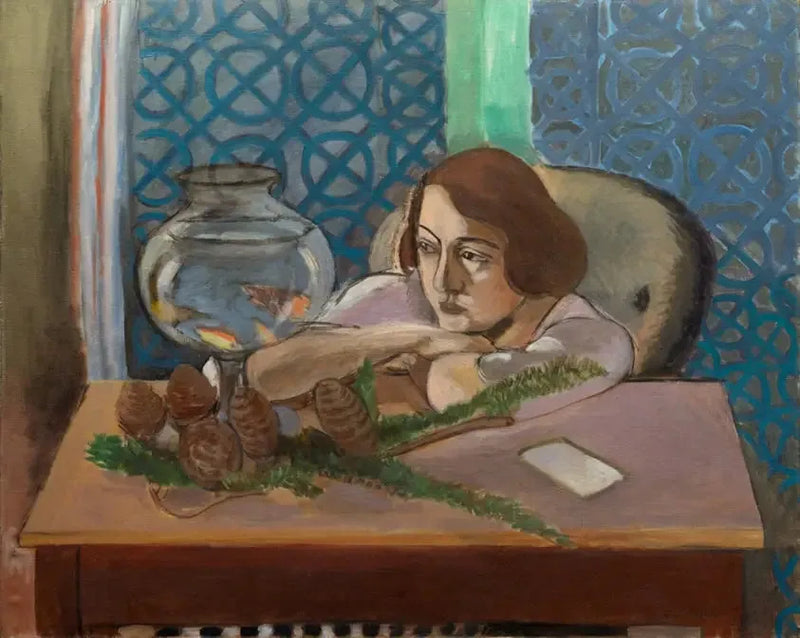 Mulher diante de um aquário - Henri Matisse