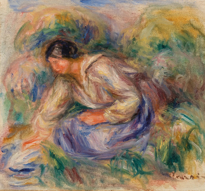 Mulher de saia azul - Pierre-Auguste Renoir