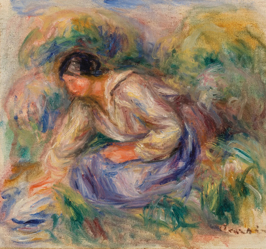 Mulher de saia azul - Pierre-Auguste Renoir